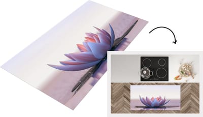 Keukenloper - Loper keuken - Lotus - Bloemen - Water - 120x60 cm - Keukenloper vinyl
