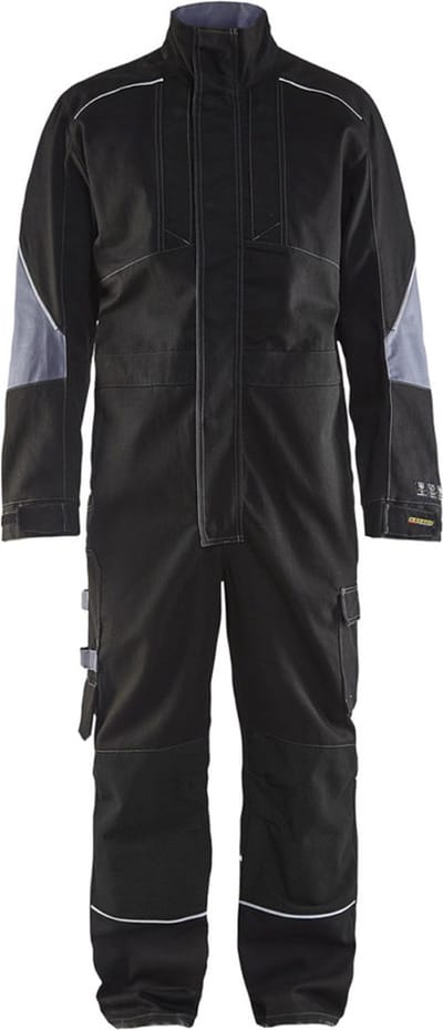 Blaklader Vlamvertragende Overall 6061-1516 - Zwart/Grijs - C146