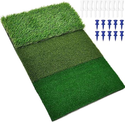Golf Oefenmat 3-in-1 60x30cm, Ideaal voor Putting, Chipping en Driving, Verbeter je Swing en Techniek