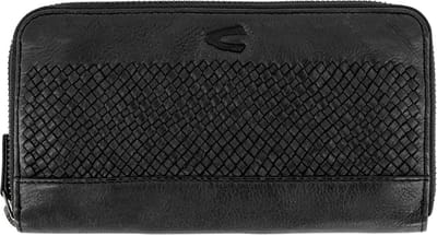 camel active WAVE Portemonnee met hand gevlochten lederen details - Maat womenswear-OS - Zwart