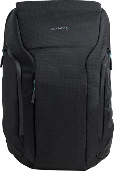 Scapade AirPack Handbagage Rugzak 28L – Geschikt voor Ryanair, Transavia & KLM – Laptopvak tot 15,6 – Met Geïntegreerde Apple Find My Tracker - Zwart