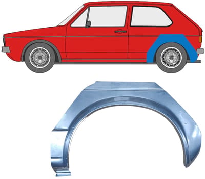 Reparatiepaneel achterspatbord voor Volkswagen Golf 1 1974-1985 / Links