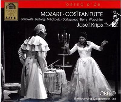 Gundula Janowitz, Christa Ludwig, Walter Berry, Wiener Staatsoper, Josef Krips - Mozart: Cosi Fan Tutte (2 CD) (Remastered)