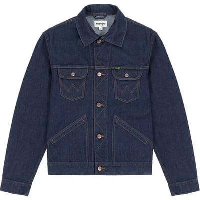 Wrangler 124mj Spijkerjas Blauw 2XL Man