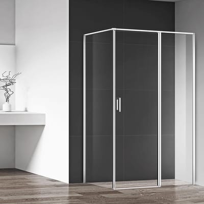 Diamond Line Dani - Douchecabine - 120x90 - Rechthoek - Chroom - Draaideur Rechts - Antikalk - Helder Glas - 6mm Veiligheidsglas - Easy Clean
