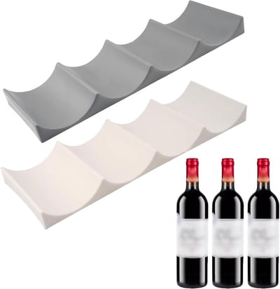 Famanu - Flessenhouder set van 2 universeel stapelbaar voor koelkast en pantry