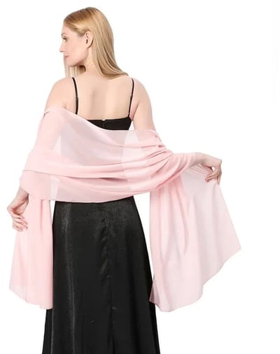 WiseGoods Premium Elegante Dames Sjaal 200x70 - Sjaals - Kleding - Dameskleding - Zacht - Fashion - Design - Lichtroze Omslagdoek
