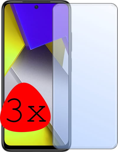 Screenprotector - 3 Stuks Geschikt voor Xiaomi Poco X4 Pro 5G - Extra Sterk - Beschermglas - Gehard Glas - Tempered Glass - Screen Protector