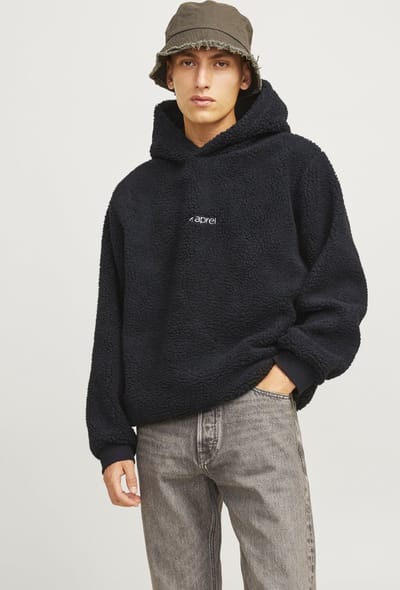 JACK&JONES - APRNMC OTIS TEDDY HOOD SWEAT - Jongens - Sweaters