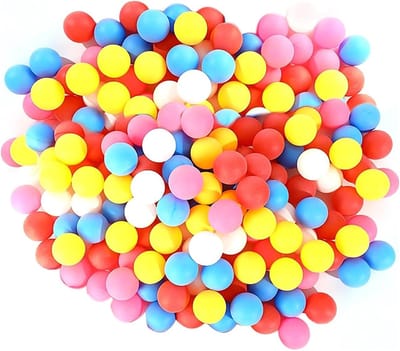 40 stuks kleurrijke tafeltennisballen van kunststof - voor katten en honden, knutselfeesten, thuisschoolspellen