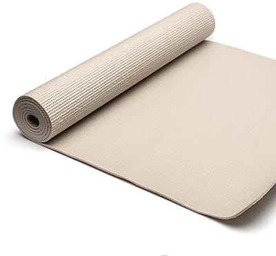 Yogi & Yogini PVC yogamat beige 61 cm x 183 cm x 0,5 cm