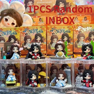 Originele Heaven Official’s Blessing Figuur Vier Seizoenen Xie Lian PVC Actiefiguur Amine Verrassingsdoos Cadeau Verzamelbeeld orange