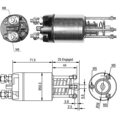 Magneetschakelaar, starter MAGNETI MARELLI 940113050460