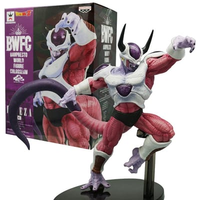 22CM Anime Dragon Ball Frieza Figuur Model Koning Tenkaichi Budokai 2 Strijd Frieza Angstaanjagende Spier Fascia Man Model Actie Speelgoed With box gray