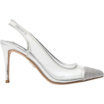 Steve Madden Dames/Dames Leena Metallic Sling Back Pompen (Zilver)