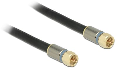 Premium F (m) - F (m) coaxkabel / recht - zwart - 10 meter