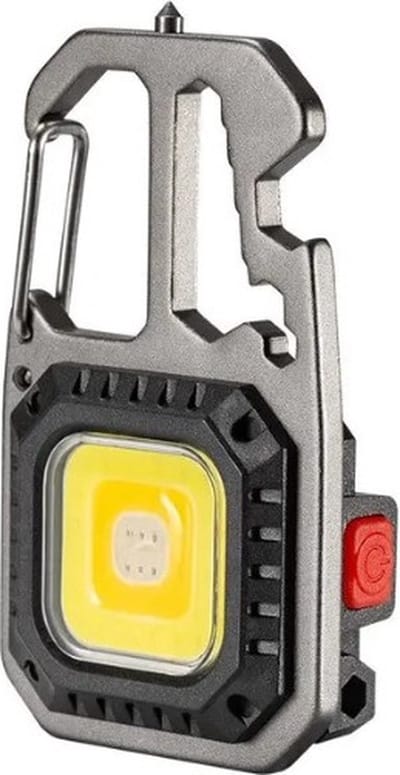 Sleutelhanger LED - Karabijn - Draagbare Mini-Werklampen met 7 Modi - Waterdicht - Multi tool - USB-C oplaadbaar - Ultra Sterk Licht - Flesopener - Magnetische - Ideaal voor Camping, Reparaties en Noodgevallen