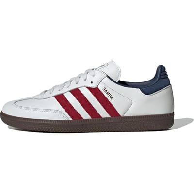 adidas Samba OG Wit Victory Rood Indigo Unisex Sneakers Core-Wit Team-Victory-Rood Nacht-Indigo IH4881 36 white