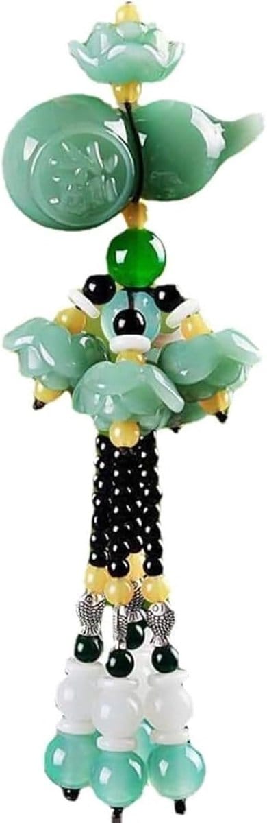 Hanger Decoratie - Glas Lotus - Auto Interieur - Brengt Geluk - 50 Gram - One Color