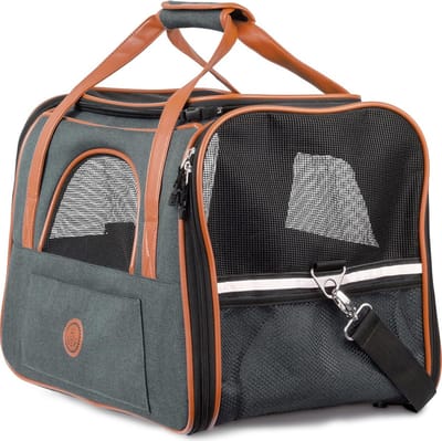 Draagtas voor Honden en Katten tot 6.5 kg - Hoogwaardige Vervoertas - Opvouwbare Draagbox