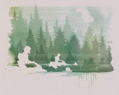 Fotobehang - Star Wars Endor Speeders 350x280cm - Vliesbehang