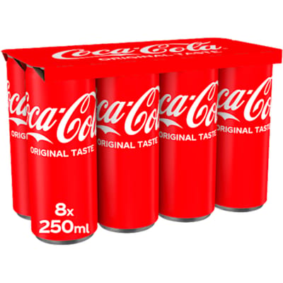 Coca-Cola Original Taste Cola - 8 x 250 ml