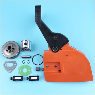 Keten Rem Tandwiel Cover 38mm Zuiger Koppeling Drum for HUSQVARNA 136 137 Kettingzaag W/Brandstoffilter Carb pakkingen Replacemen