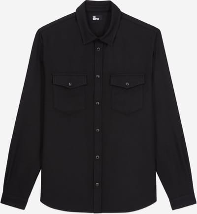 The Kooples BLACK FLANNEL SHIRT Maat L