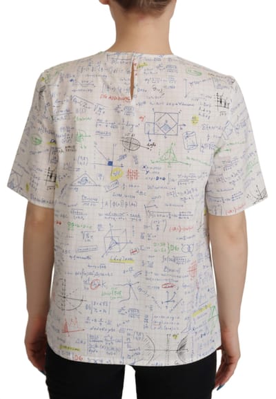 Dolce Gabbana Wiskunde Print T-shirt