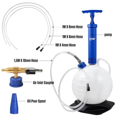 Pneumatische en Handmatige Multifunctionele Olieafzuigpomp - 6 Liter