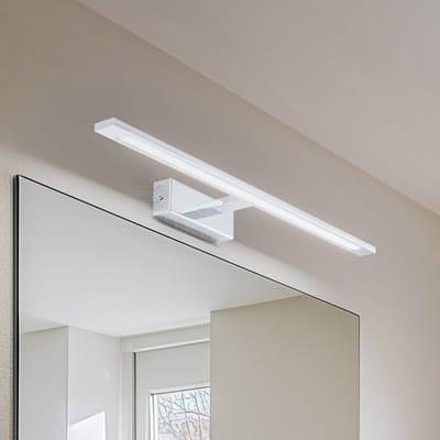 TK Lighting Gallery LED wandlamp, chroomkleurig, metaal breedte 62 cm IP44