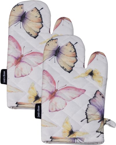 Ovenwanten - 2 Stuks - Comfort Grip - Machine wasbaar - Cadeau voor haar - Vlinder