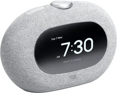 Wekkerradio met Geluid - Digitale Klok - Wakker Worden - Dubbele Alarmfunctie - Tafelmodel - Grijs