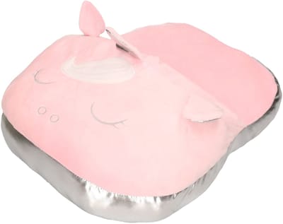 ITEM Eenhoorn voetenwarmer slof roze - zacht pluche - one size - meisjes en dames