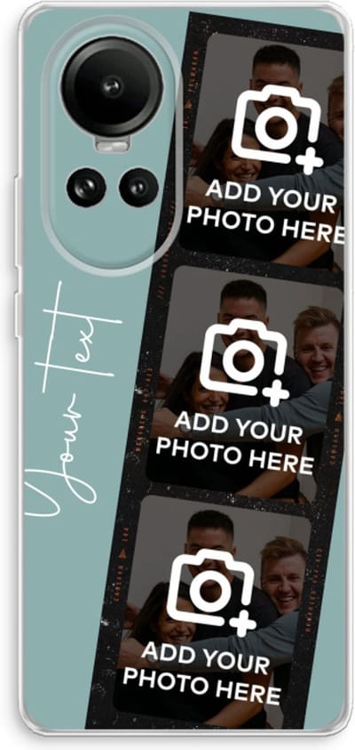 Gepersonaliseerd - Case Company® - Hoesje geschikt voor Oppo Reno 10 hoesje - Filmrol N°1 - Soft Cover Telefoonhoesje - Bescherming aan alle Kanten en Schermrand