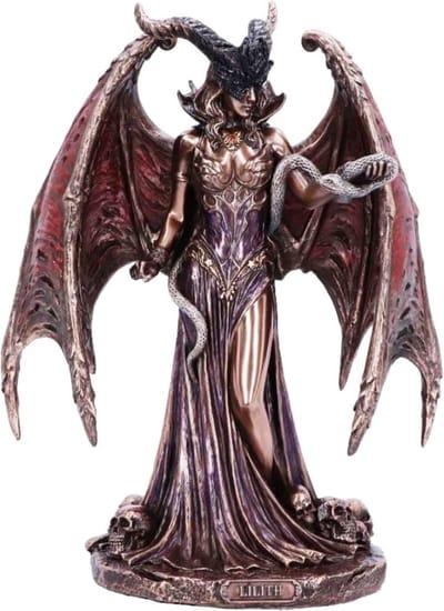 Veronese Design - Lilith de Eerste Vrouw - Gebronsd beeld - Zeer Gedetailleerd - (hxbxd) ca. 23cm x 18cm x 11 см