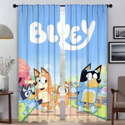 Keukengordijnen voor Woonkamer Gordijn B-BlueyS Shades Anti-muggen Gordijnen 2 Stuks Scheidingsjaloezieën Halloween Decoratie W96xH183cmx2pcs-CL