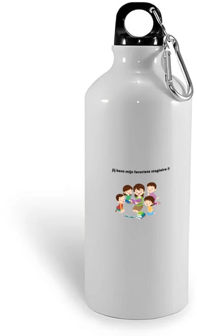 Hacebo® - jij bent mijn favoriete stagiaire waterfles - Stagiair - iemand die stage loopt - verjaardagscadeau - cadeau - kado - geschenk - gift - verjaardag - collega's - water fles - 400ML