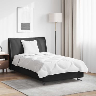vidaXL - Deken - Set - met - kussen - 2 - st - Wit - Microvezel