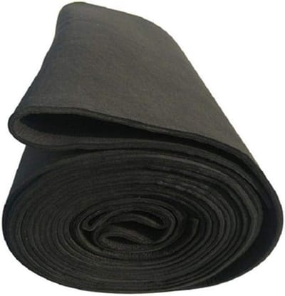 Koolstofgrafiet Vilt - Isolatiedeken Hittebestendig - Hoge Temperatuur Bescherming - Corrosiebestendig Materiaal - 400 X 1230 Mm - Zwart