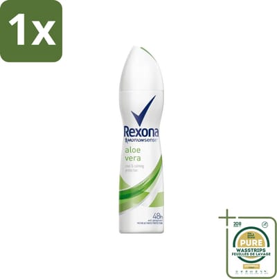 1 x Rexona - Fresh Aloe Vera - Deodorant Spray - 150 ml- Deodorant Spray - Aloë Vera - 48 Uur Bescherming - Zweet En Geur - Huid Verzorging