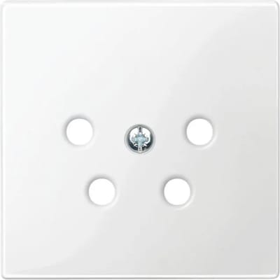 Schneider Electric Merten System M centraalplaat voor telefoon/ptt wit MTN42200319