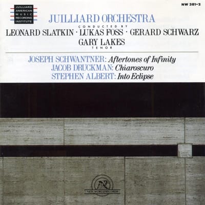 Gary Lakes, Juilliard Orchestra - Works By Albert, Druckman, Schwantner (CD)