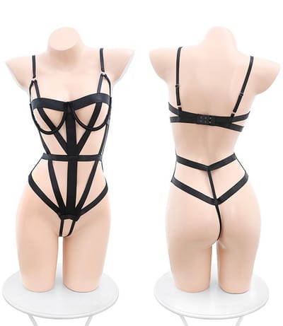 Oneay Sexy Lingerie Set Vrouwen – Kant Body Bodysuit Nachtkleding – Verleidelijke Lingerie Outfit – Zwart One Size