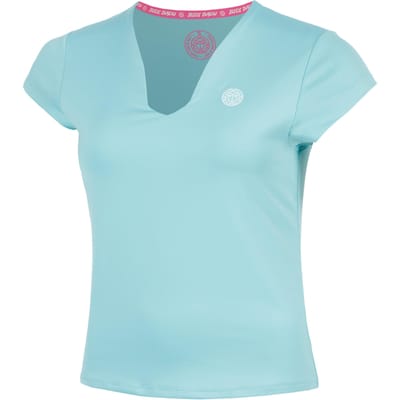BIDI BADU Crew 2.0 V-Neck T-shirt Dames-turkoois