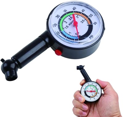 SnelShoppen - Digitale Bandenspanning Meter, Accuraat Lucht Druk Tester met Digitale Weergave, Compact en Duurzaam Ontwerp voor Auto en Motor