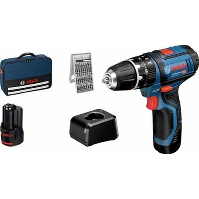 Bosch Professional GSB 12V-15 Accu-klopboormachine 2 snelheden Incl. 2 accus