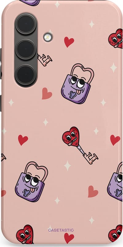 Casetastic Hoesje Geschikt voor Samsung S24 - Stijlvolle Beschermende Duo-layer Case - Jij bent mijn match