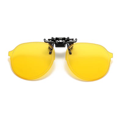 Opklapbare gepolariseerde clip-on zonnebril, ultralichte clip-on bril voor brillen op sterkte, past over een gewone zonnebril, bescherming voor mannen en vrouwen die autorijden, Zwart 2