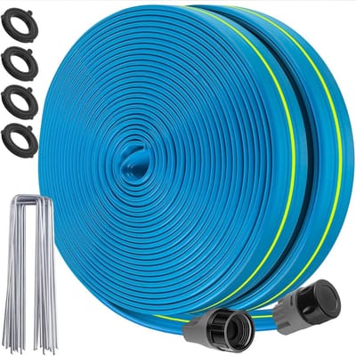 Tuinslang Sprinkler - Watergeefslang Soaker Hose - Planten Water Geven - Waterbesparend Ontwerp - 15 meter - Zwart